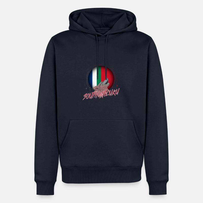 République des Moluques Selatan - Sweat à capuche Premium bio Homme - bleu marine