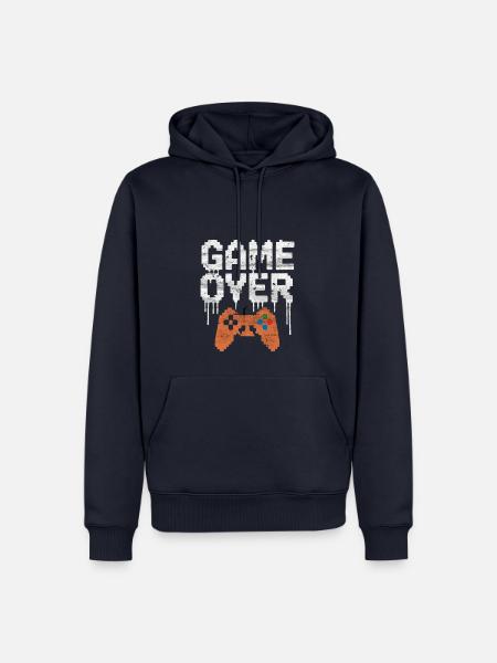 Junggesellenabschied: Game-Over Design - Männer Premium Bio Hoodie - Navy