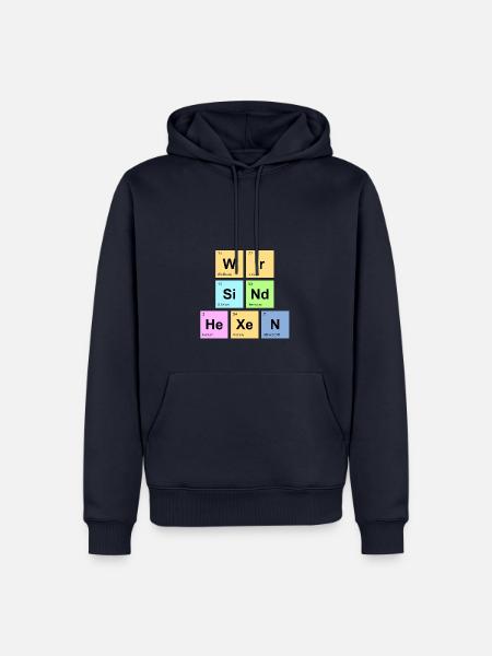 wir sind Hexen - Chemische Elemente - Männer Premium Bio Hoodie - Navy