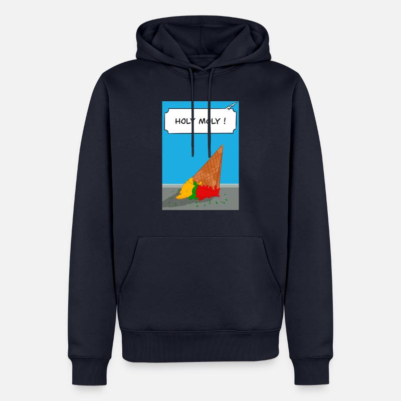 Robin ließ sein Eis fallen - Männer Premium Bio Hoodie - Navy