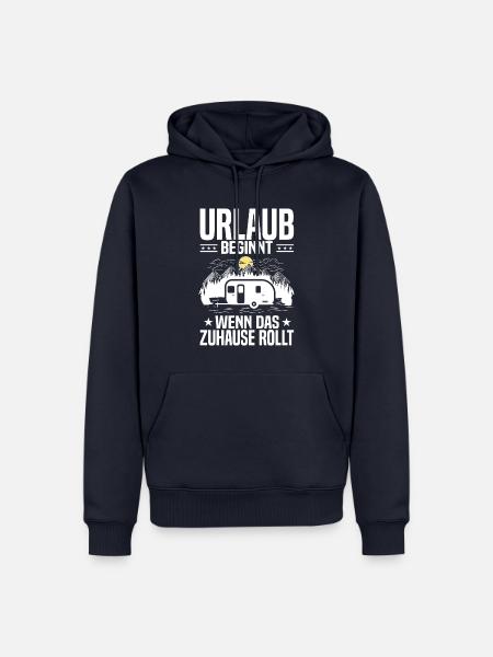 witzige Camping Sprüche Wohnwagen Sprüche Campen - Männer Premium Bio Hoodie - Navy