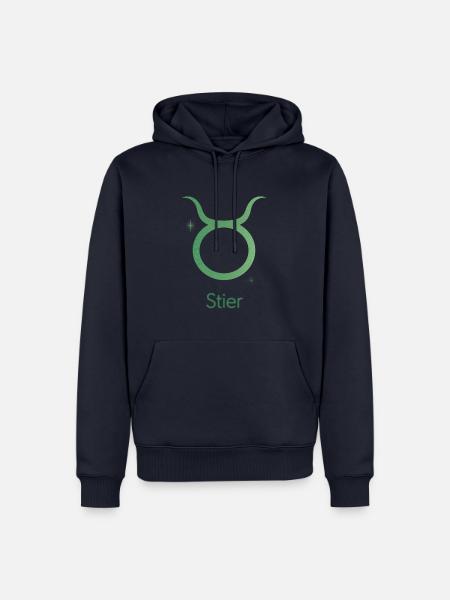 Sternzeichen Stier - Männer Premium Bio Hoodie - Navy
