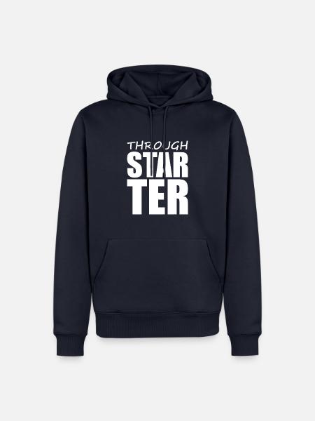 Denglisch - Spruch - lustig - Männer Premium Bio Hoodie - Navy