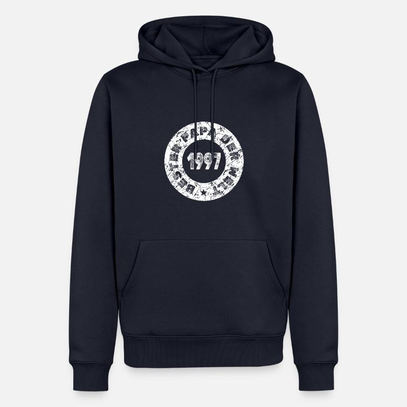 Charrette à bras 1997 - Sweat à capuche Premium bio Homme - bleu marine