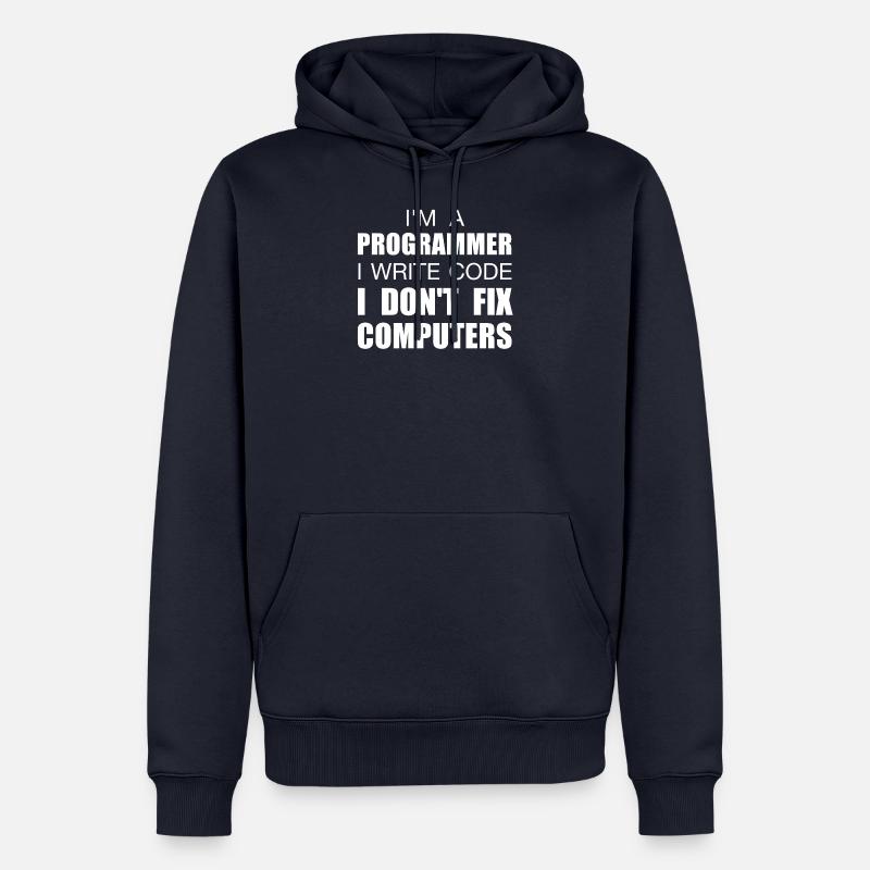 I am a Programmer - Männer Premium Bio Hoodie - Navy