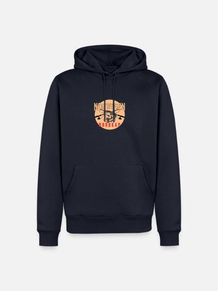 Angelurlaub Angeltour in Norwegen Nordkap - Männer Premium Bio Hoodie - Navy