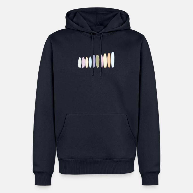 Planches de surf - Sweat à capuche Premium bio Homme - bleu marine