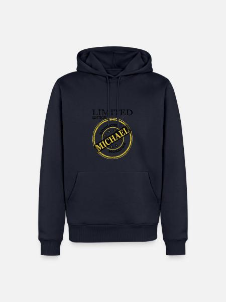 Ich heiße Michael mein Name ist Michael Geschenk - Männer Premium Bio Hoodie - Navy