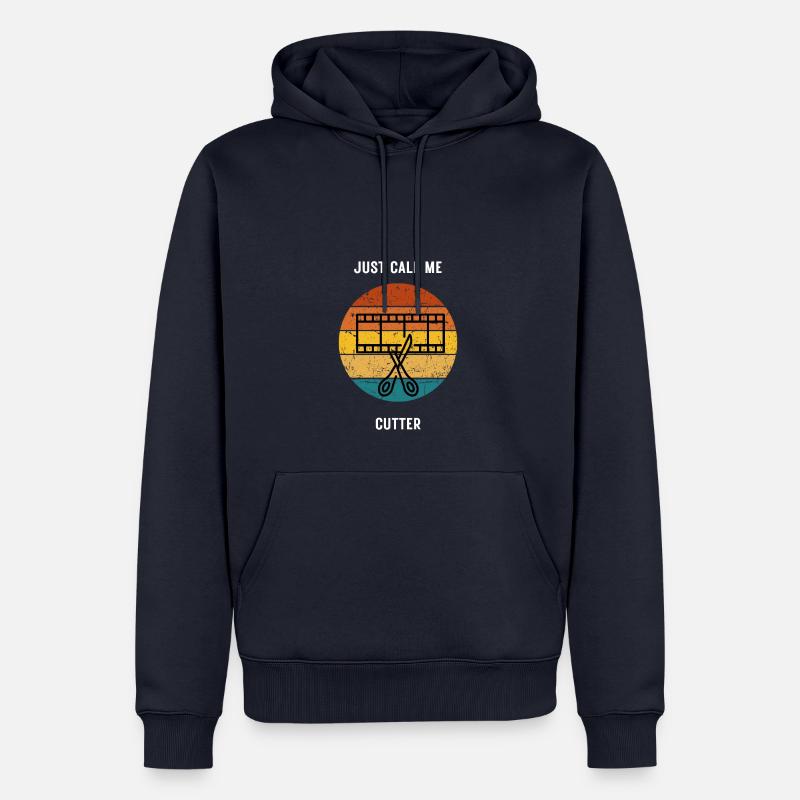 -Video-Editor-Geschenk-VideoCutter - Männer Premium Bio Hoodie - Navy