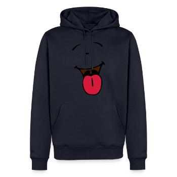 Clown - Männer Premium Bio Hoodie - Navy - Vorne - Nico (187cm)
