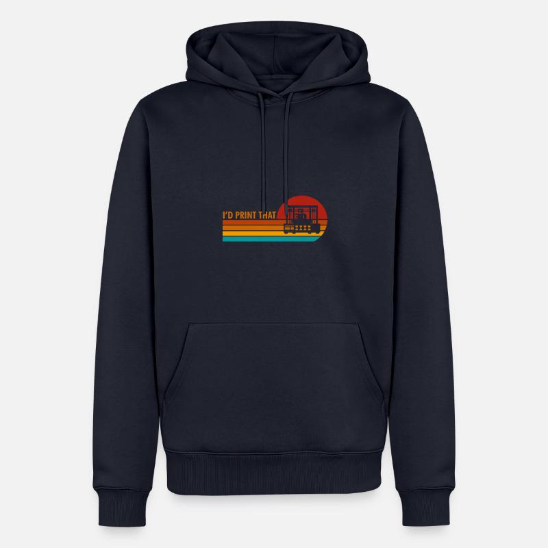 3D Printing Computer Aided Design - Männer Premium Bio Hoodie - Navy