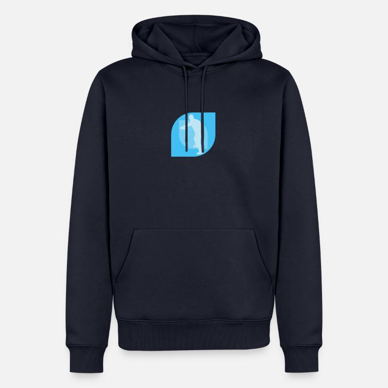 Disc Disc Golf Disc Golf - Sweat à capuche Premium bio Homme - bleu marine