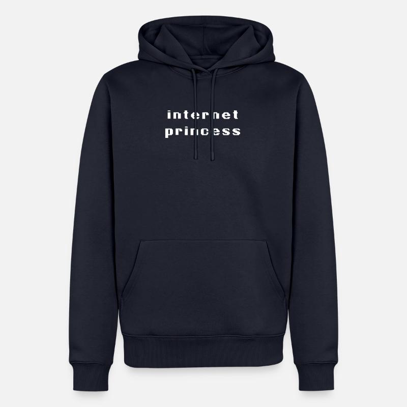 Prinzessin Mädchen Süß Geschenk Computer Internet - Männer Premium Bio Hoodie - Navy