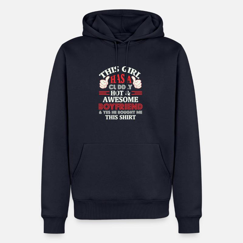 Partnershirt - Männer Premium Bio Hoodie - Navy