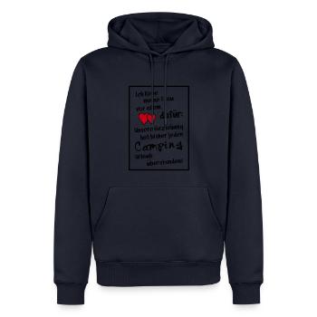 ich liebe meine frau - Männer Premium Bio Hoodie - Navy - Vorne - Nico (187cm)