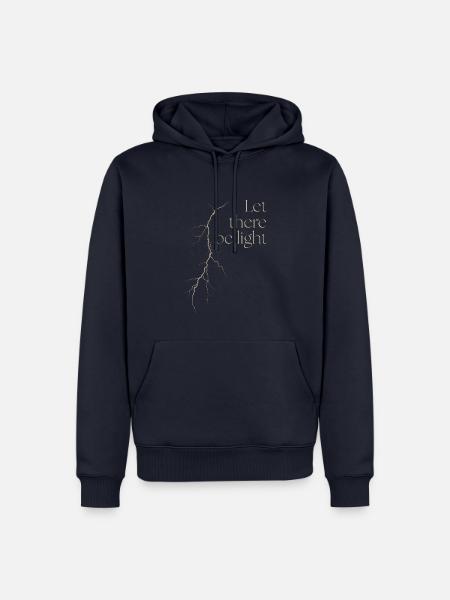 Es werde Licht - Männer Premium Bio Hoodie - Navy