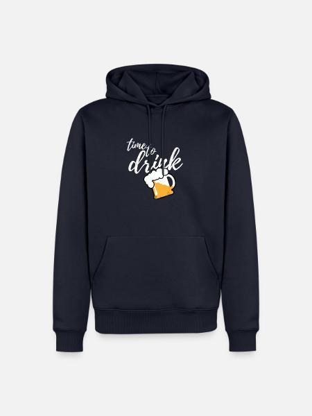 Time to drink Beer - Männer Premium Bio Hoodie - Navy