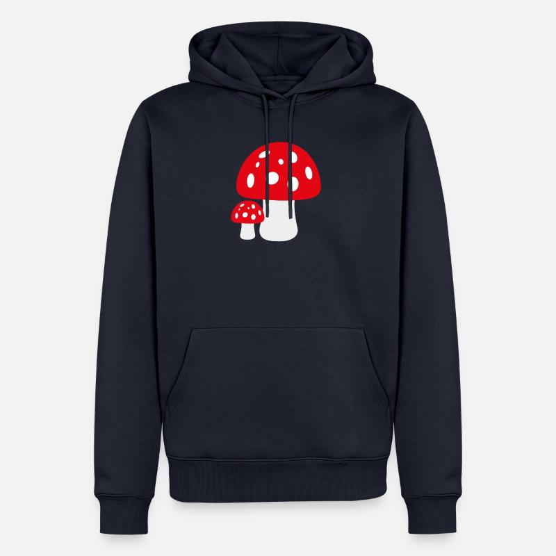 Champignon vénéneux - Sweat à capuche Premium bio Homme - bleu marine