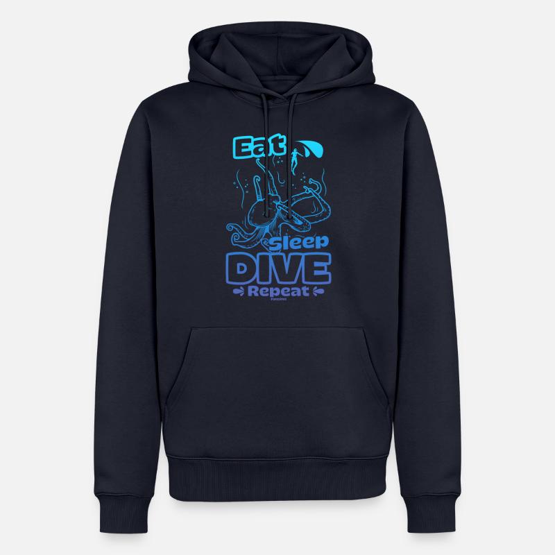 Tauchen - Männer Premium Bio Hoodie - Navy
