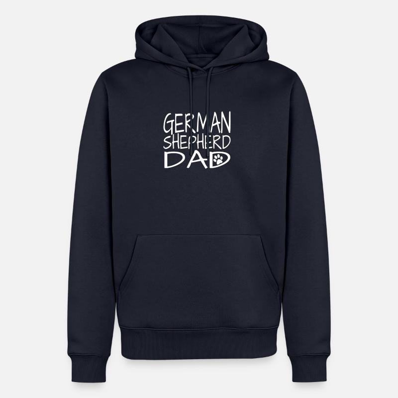 German Shepherd Schäferhund Dad - Männer Premium Bio Hoodie - Navy