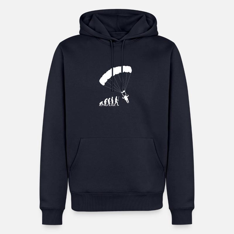 Evolution Paraglider - Männer Premium Bio Hoodie - Navy