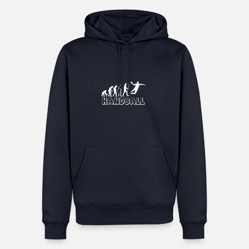 Handball Evolution - Sweat à capuche Premium bio Homme - bleu marine