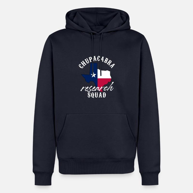 Chupacabra Research Squad Cache-cache Cryptide - Sweat à capuche Premium bio Homme - bleu marine