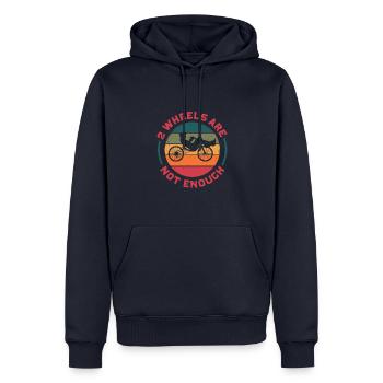 Two Wheels Are Not Enough Three Tired Bike Riding - Männer Premium Bio Hoodie - Navy - Vorne - Nico (187cm)