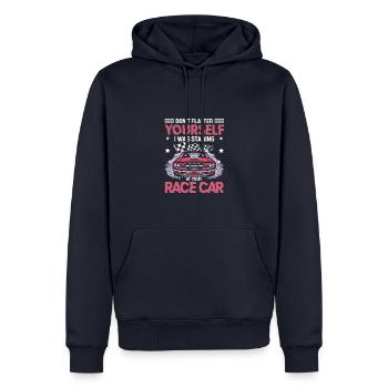 I Was Looking At Your Race Car Funny Dirt Track - Männer Premium Bio Hoodie - Navy - Vorne - Nico (187cm)