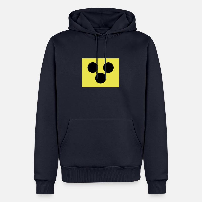 Blindenzeichen Armbinde Blind 2c - Männer Premium Bio Hoodie - Navy