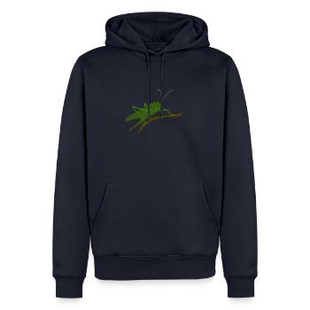 Heusch 1 - Sweat à capuche Premium bio Homme - bleu marine - Devant - Nico (187cm)