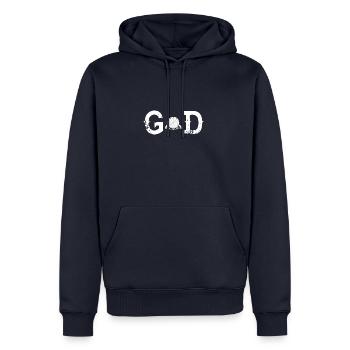 God Legend goddart darts darter - Men’s Premium Organic Hoodie - navy - Front - Nico (187cm)