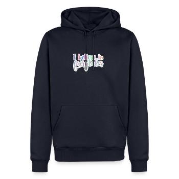 Mythe: Je crois en Fairytales - Sweat à capuche Premium bio Homme - bleu marine - Devant - Nico (187cm)