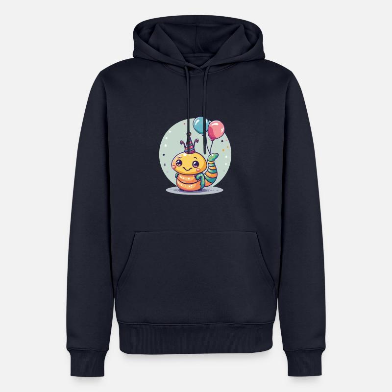 Ver Anniversaire Bébé - Sweat à capuche Premium bio Homme - bleu marine