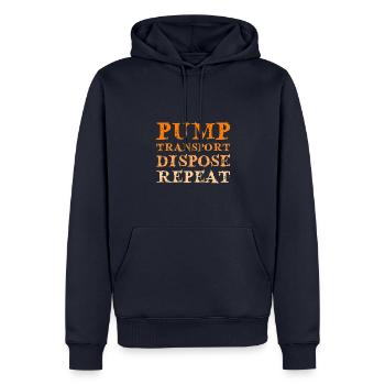I'm Just Here For Crap Wastewater Septic Tank - Männer Premium Bio Hoodie - Navy - Vorne - Nico (187cm)