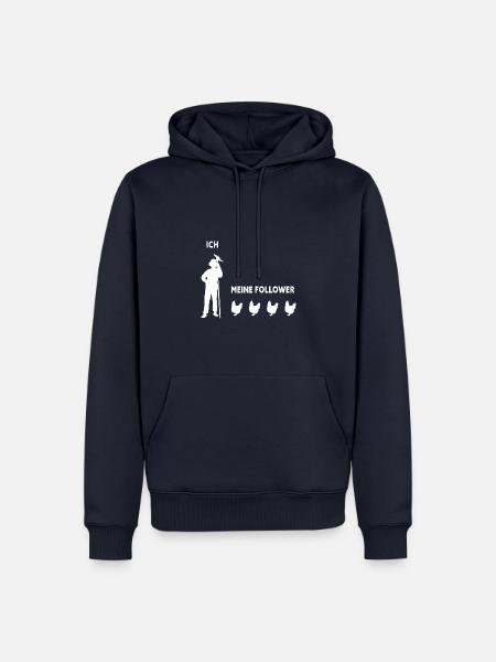 Ich Meine Follower Hühner Hühnerhof - Männer Premium Bio Hoodie - Navy