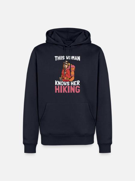 Wandern Trekking Wanderer - Männer Premium Bio Hoodie - Navy