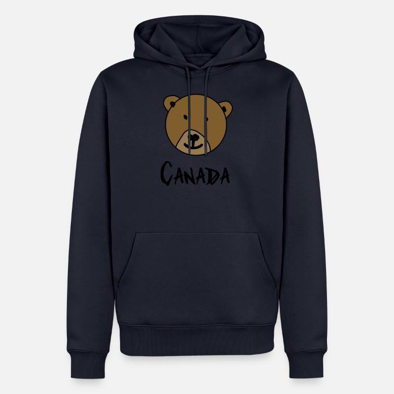 canada bear - Männer Premium Bio Hoodie - Navy