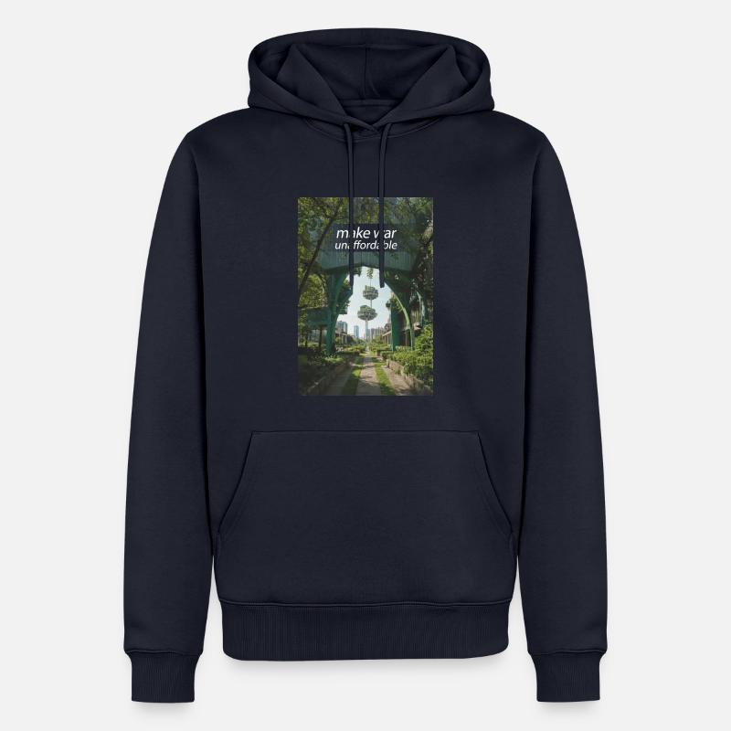 make war unaffordable - Männer Premium Bio Hoodie - Navy