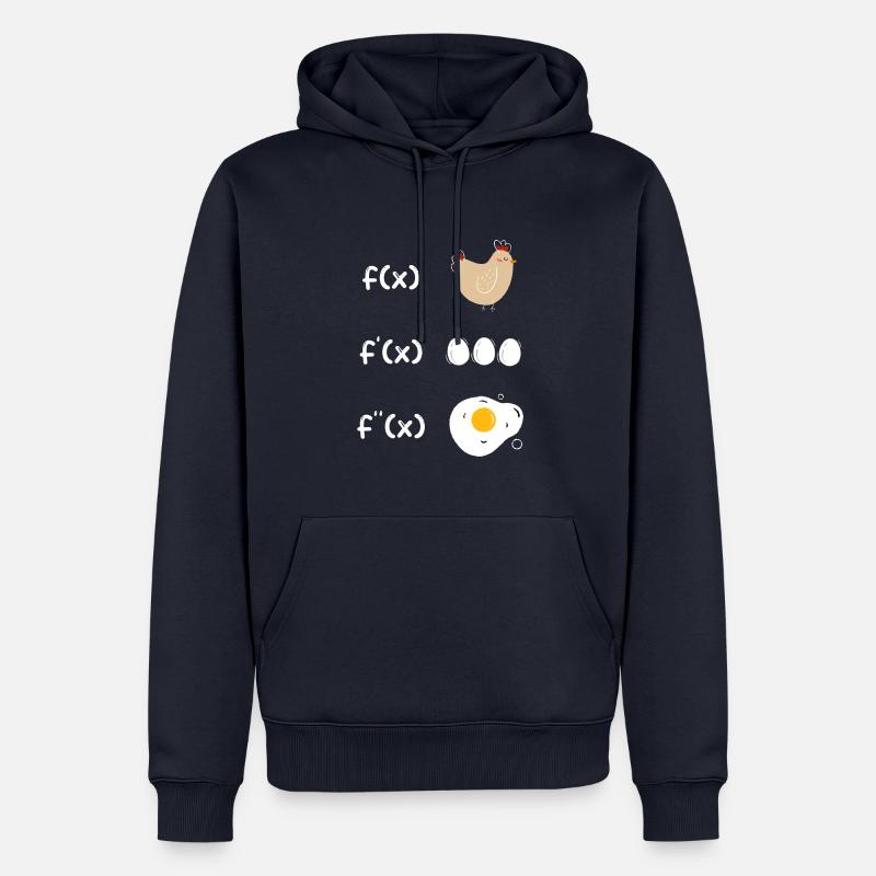Derivation function chicken math - Men’s Premium Organic Hoodie - navy