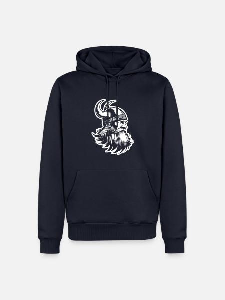 Wikinger Odin Krieger - Männer Premium Bio Hoodie - Navy