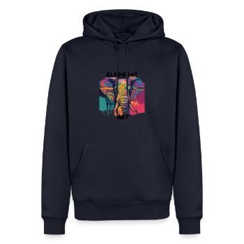 Africa Steppe and Animals - Men’s Premium Organic Hoodie - navy - Front - Nico (187cm)