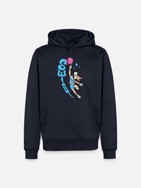 Looney Tunes Lola Bunny Swish! Basketball Design - Men’s Premium Organic Hoodie - navy