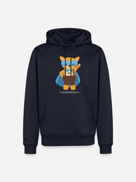 Super Fuchs Geschenk - Männer Premium Bio Hoodie - Navy