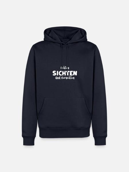 Fichten Sichten Und Vernichten - Männer Premium Bio Hoodie - Navy