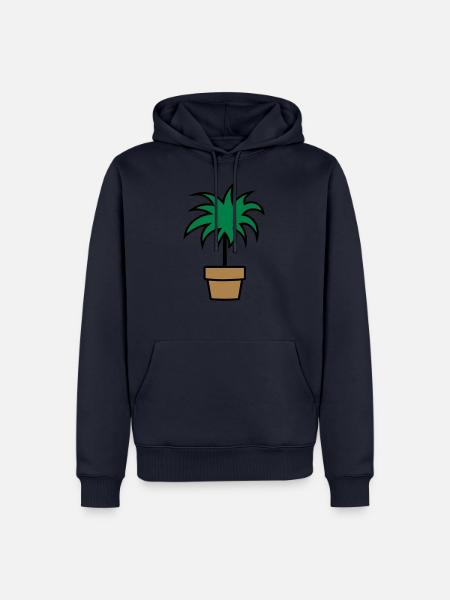 Pflanze Zimmerpflanze room plant - Männer Premium Bio Hoodie - Navy