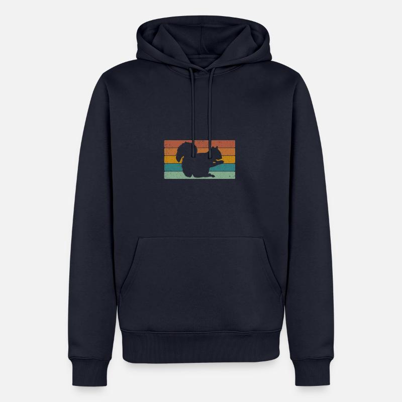 Eichhörnchen - Männer Premium Bio Hoodie - Navy