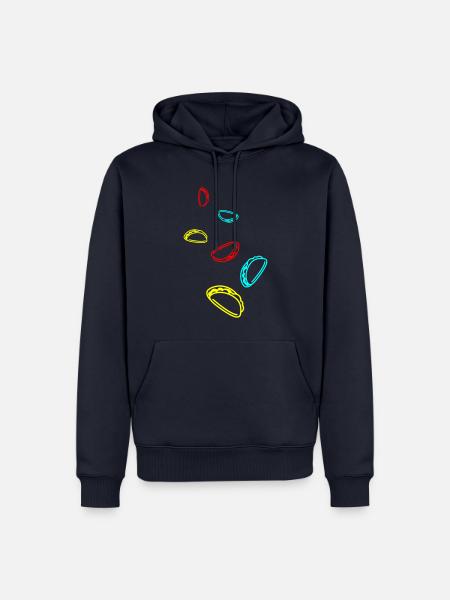 Burrito Symbol - Männer Premium Bio Hoodie - Navy