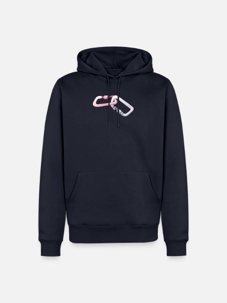 Carabiners, Karabiner - Männer Premium Bio Hoodie - Navy