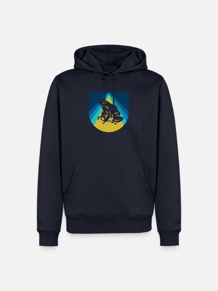 Frosch Lurch Molch - Männer Premium Bio Hoodie - Navy